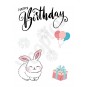 Carte anniversaire ''lapin''