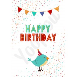 Carte anniversaire ''oiseau''