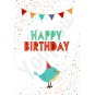 Carte anniversaire ''oiseau''