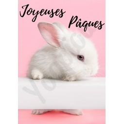 Carte Pâques ''Lapin''