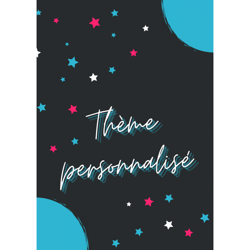 Affiche de décoration ''Thème personnalisé''