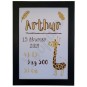 Affiche de naissance ''Girafe''